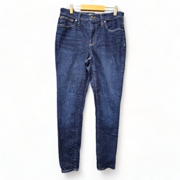 Madewell Skinny Jeans Womens Size 29 Cotton Blend Blue Denim Mid Rise Stretch - Picture 1 of 16